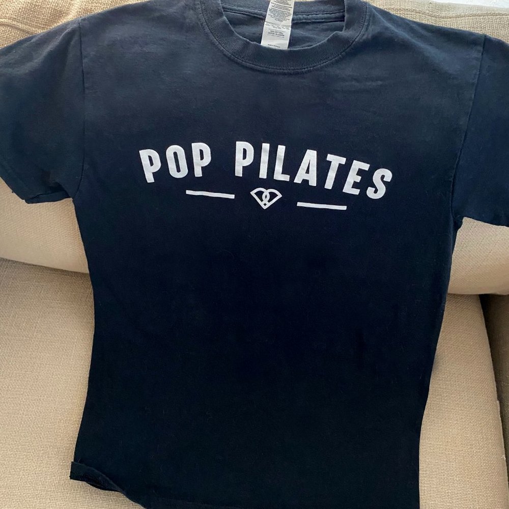 POP Pilates Black T-Shirt